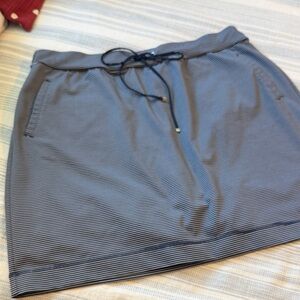 Chico's Navy Striped Skort